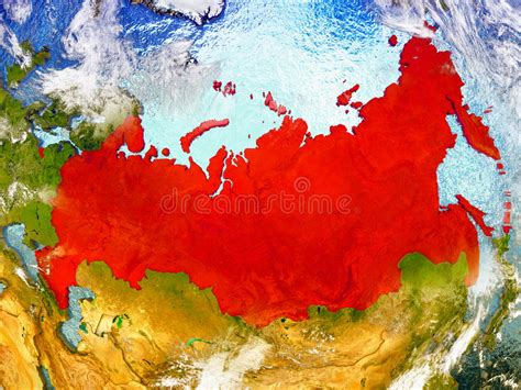 Illustrated Map Of Russia Stock Vector Illustration Of Clipart 89991815