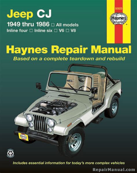 Haynes Jeep Cj 1949 1986 Service Repair Manual