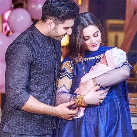 Awesome Clicks Of Aiman Khan And Muneeb With Their Daughter Amal