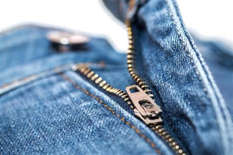 Blue Jean Zipper Stock Photo Image Of Pull Metal Background 41464590