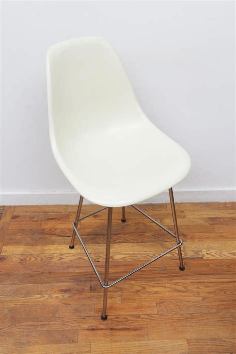 Eames For Herman Miller Pair Of Molded Fiberglass Bar Stools 2000s