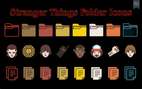 Stranger Things Folder Icons Free Windows And Mac Folder Icons