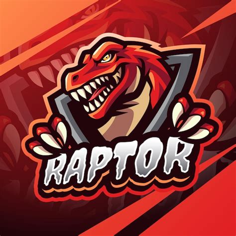 Premium Vector Raptor Esport Mascot Logo Design