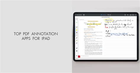 11 Best Pdf Annotation Apps For Ipad — Add Notes To Pdfs Easily