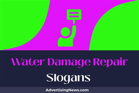 681 Water Damage Repair Slogans To Wash Away Your Worries