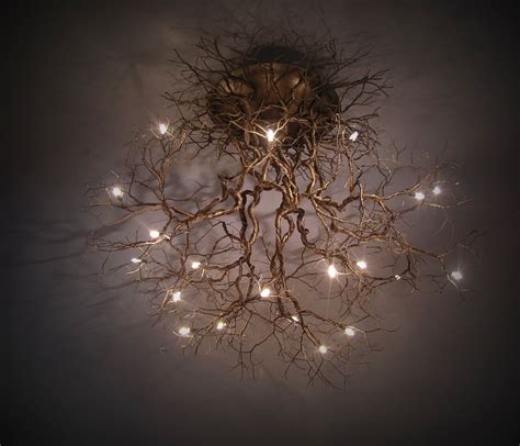 Roots Collection Roots Large Etsy Diy Chandelier Branch Chandelier