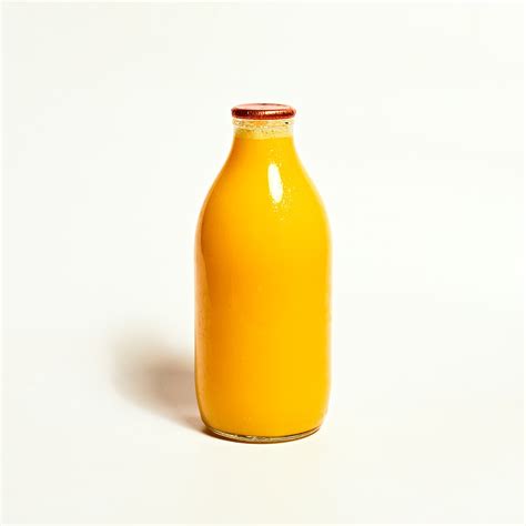Mandm Orange Juice Glass Bottle 568ml 1pt Drinks Milkandmore