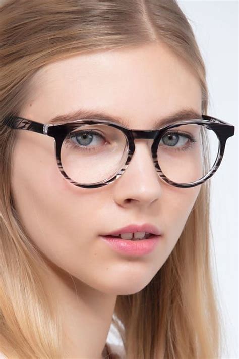 thrill round black clear frame glasses eyebuydirect cheap eyeglasses eyeglasses for women