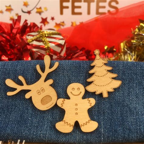 Le Pack Pins Bois De Noël Ma Gravure Perso Fabriqué En France
