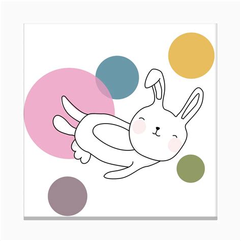 Space Rabbits Neo Canvas Print By Christina Heitmann Fy