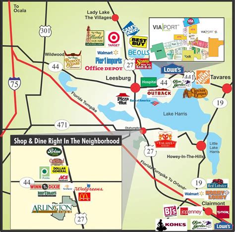 Location Map Arlington Ridge Florida Retirement Community