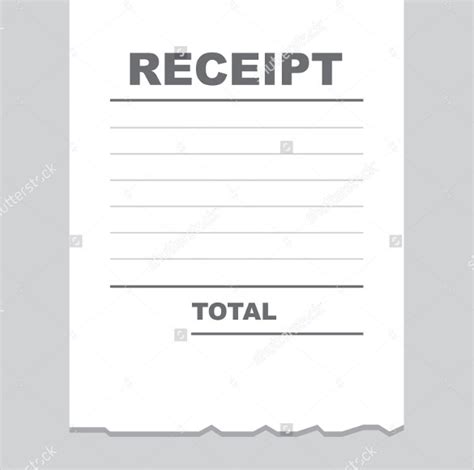 26 Blank Receipt Templates Doc Excel Pdf Vector Eps