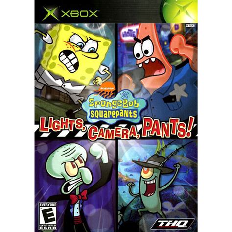 Spongebob Squarepants Lights Camera Pants Xbox Game For Sale Dkoldies
