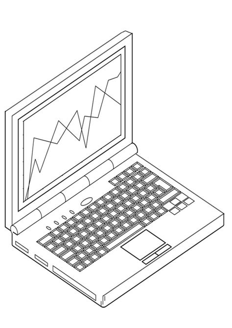 Kleurplaat laptop. Gratis kleurplaten om te printen afb 19116.