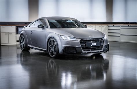 Audi Tt Tuned By Abt Has 310 Hp Gunmetal Gray Wrap For Geneva