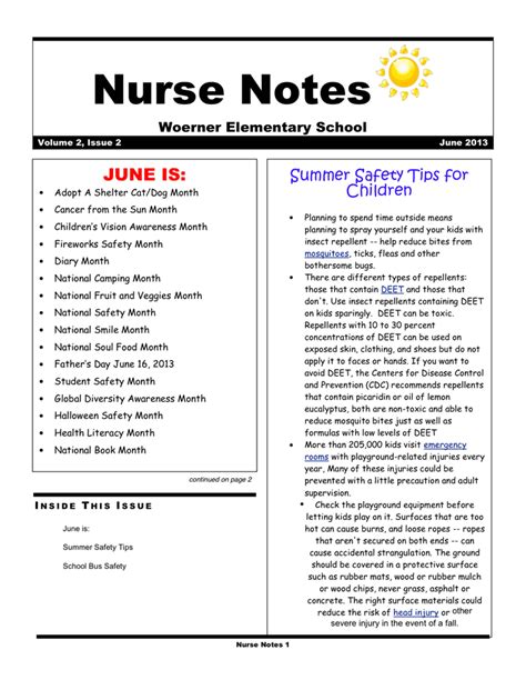 Nurse Notes Template In Word And Pdf Formats