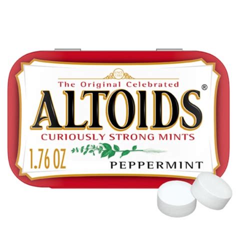 Altoids Classic Peppermint Breath Mints Hard Candy Tin 176 Oz Bakers