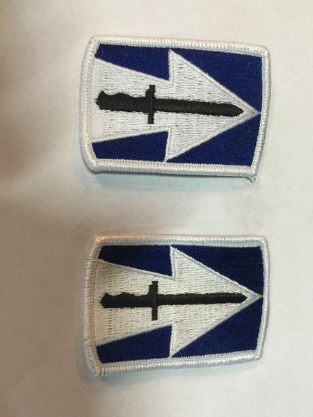 Lot Of 2 Us Army 76th Infantry Brigade Class A Uniform Patches