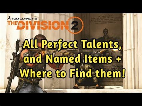 You have to reach a certain threshold in order to unlock them. The Division 2 - All The Perfect Gear, Weapons Talents and ...
