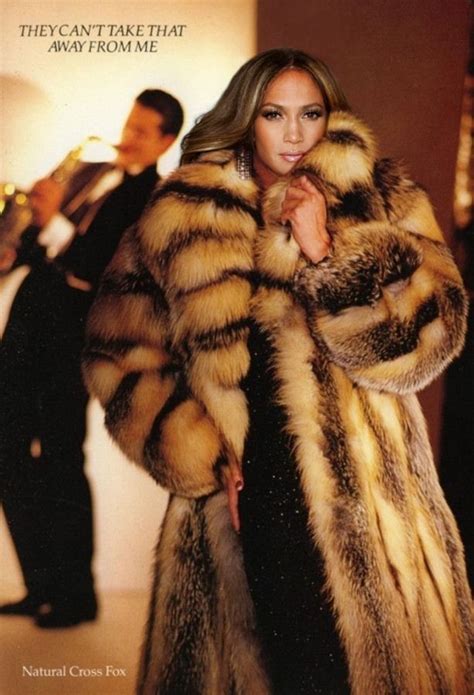 J Lo In Full Length Crystal Fox Coat Feeling Good In Fox Pinterest Foxes Fur And