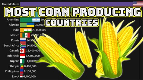 Largest Corn Production By Country 1960 2020 Top Corn Producing