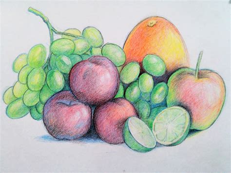 El Taller De Miguel Angel Cómo Dibujar Frutas Con Lápices De Colores