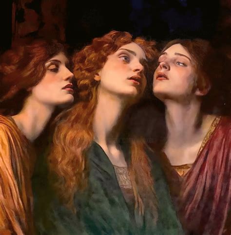 The Ecstasy Of The Three Graces Pintura Por William Oxer Frsa