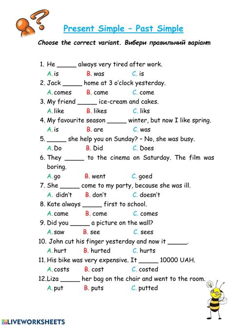 Verb Tenses Online Worksheet For Elementary You Can Do The Exercises