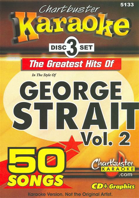best buy chartbuster karaoke the greatest hits of george strait vol 2 [cd g]