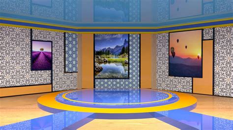Virtual Set Tv Studio 3d Model Cgtrader