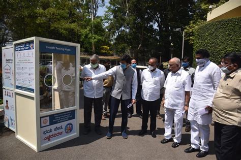 Earlier he tested for positive for the virus in august 2020 with several other family. Karnataka CM Yediyurappa inaugurates mobile testing kiosk ...