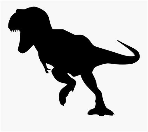 Transparent Dinosaur Clipart Black And White T Rex No Background