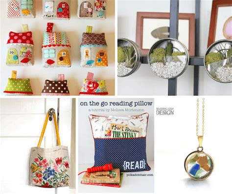 A Roundup Of 40 Crafts For Grown Ups Including Jewelry Accessories Home Decor
