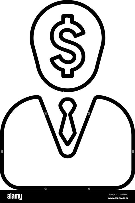 Money Agent Salesman Icon Simple Vector Illustration For Web Print