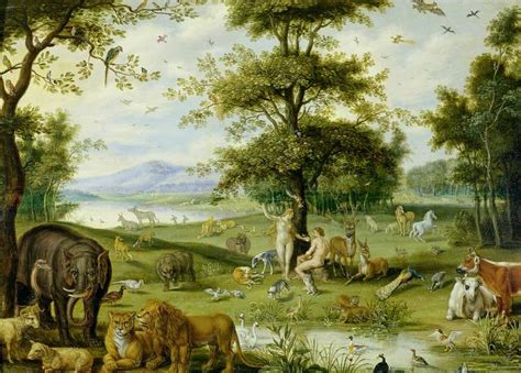 Adam Et Eve Dans Le Jardin Deden De Jan Brueghel Lancien