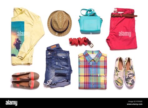 Collection Summer Clothes Stock Photo Alamy