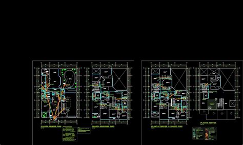 Plumbing Installations Water And Sewer Drains Dwg Plan For Autocad