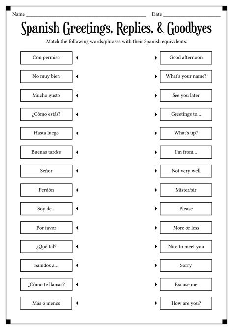 17 Best Images Of A Personal In Spanish Worksheet Pinterest Spanish