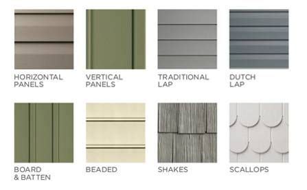 The changing colors and tones of wood instantly make a. Vinyl Siding Types and Styles. Styles may include texture ...