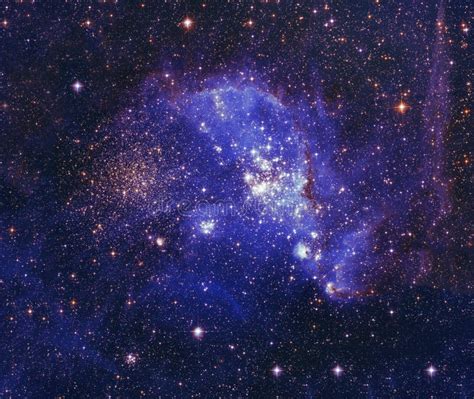 Night Sky With Clouds Stars Nebula Backgroundelements Of Image
