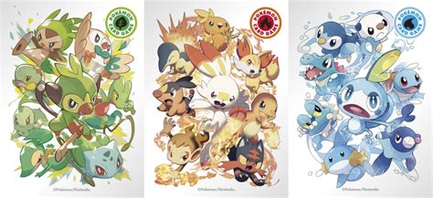 Beautiful Starter Artwork Revealed For Pokemon Tcg Sleeves In Japan
