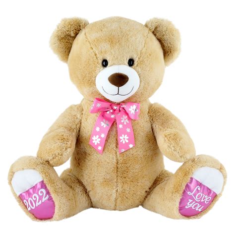 way to celebrate mother s day i love you jumbo plush bear honey color
