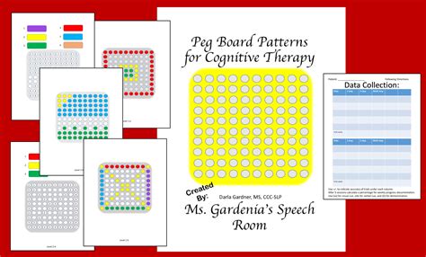 Ms Gardenias Speech Room Cognitive Activity Using Peg Board For
