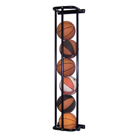 Ball Rack Wall Mounted Stackmaster Single 8 Basketballs