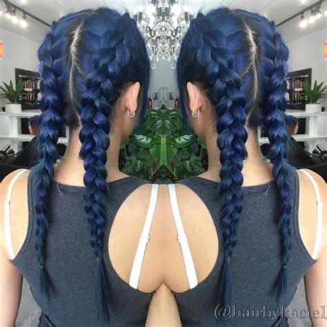 20 dark blue hairstyles that will brighten up your look hair styles blue hair dark blue hair