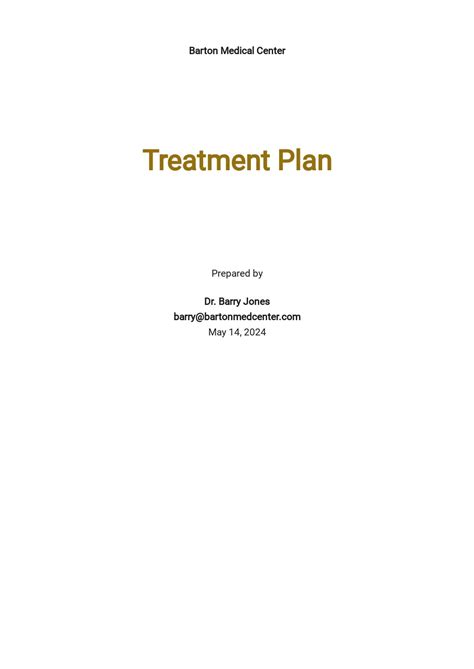 15 Free Treatment Plan Templates Edit And Download