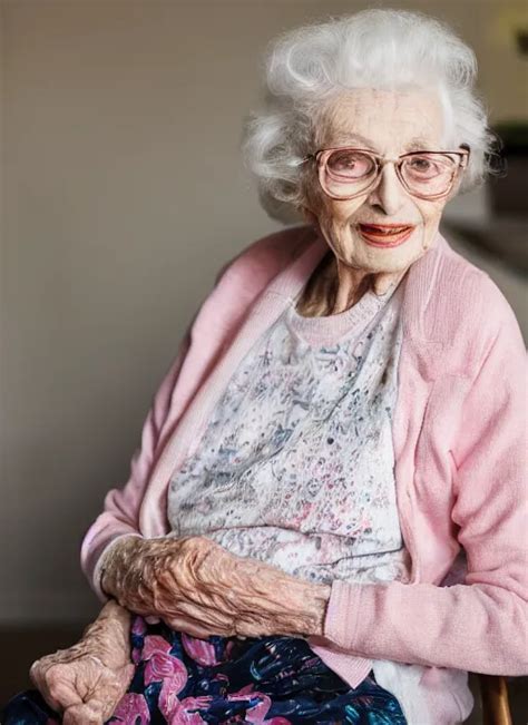 Dslr Photo Portrait Still Of 85 Year Old Age 85 Margot Stable Diffusion
