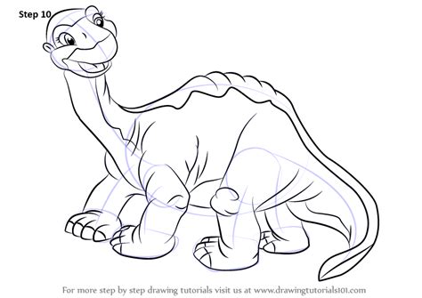 Learn How To Draw Littlefoot From The Land Before Time