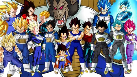 Dragonball Dragon Ball Z Dragon Ball Super Vegeta Trasformations Forms