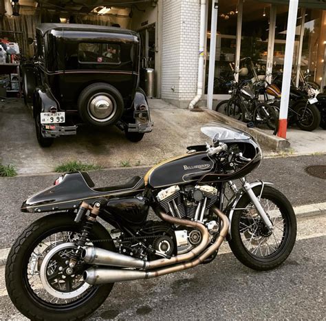 Awesome Hd Sportster Cafe Racer Retro Motor